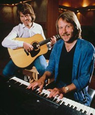 Björn and Benny in the studio during sessions for The Visitors