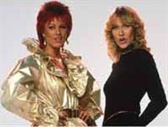 Frida and Agnetha in the Head Over Heels video.