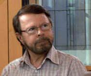 ABBA's Björn Ulvaeus during the recording of the Mamma Mia! soundtrack.