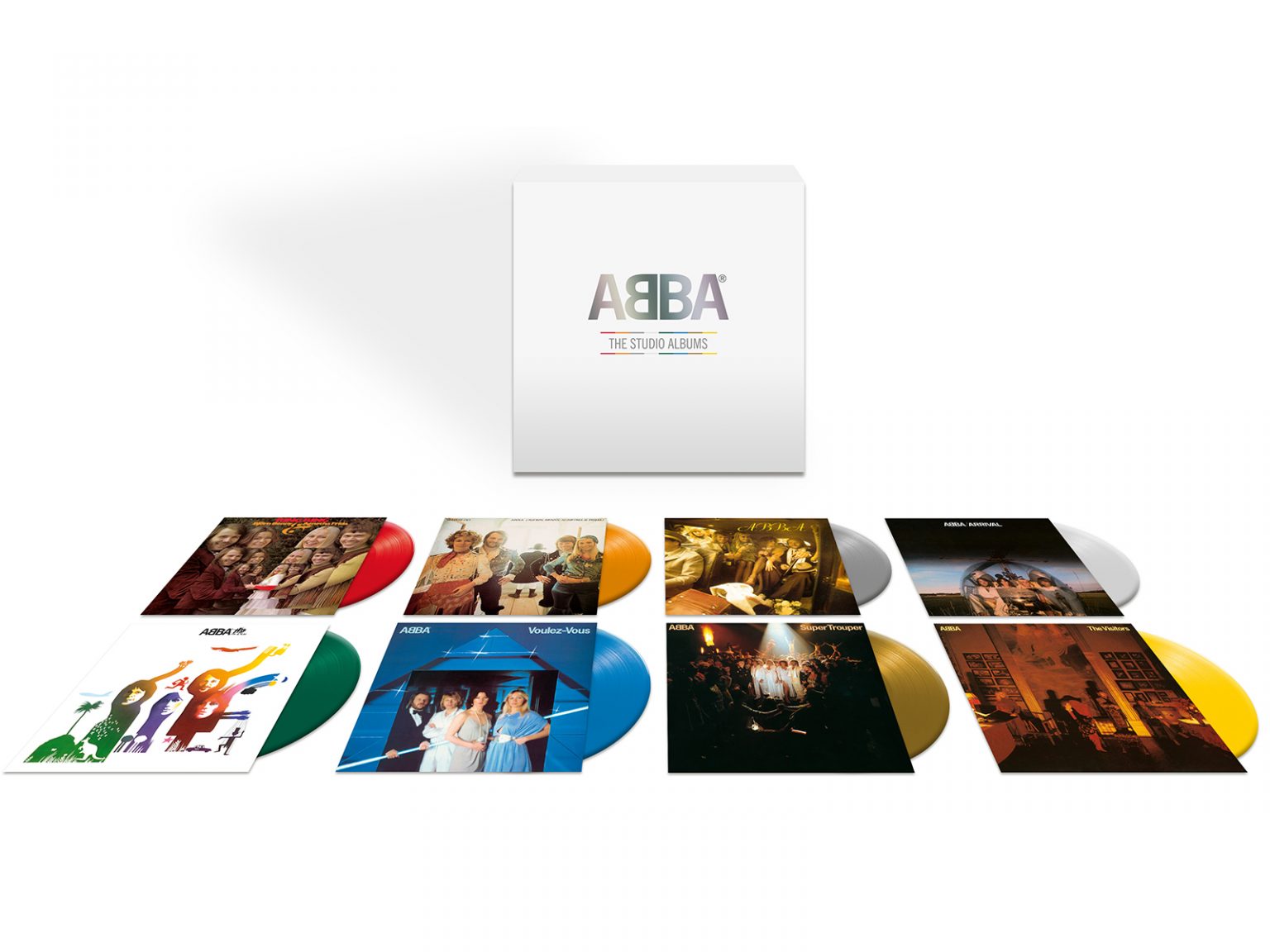 ABBA’s studio albums for the first time on coloured vinyl. | ABBA